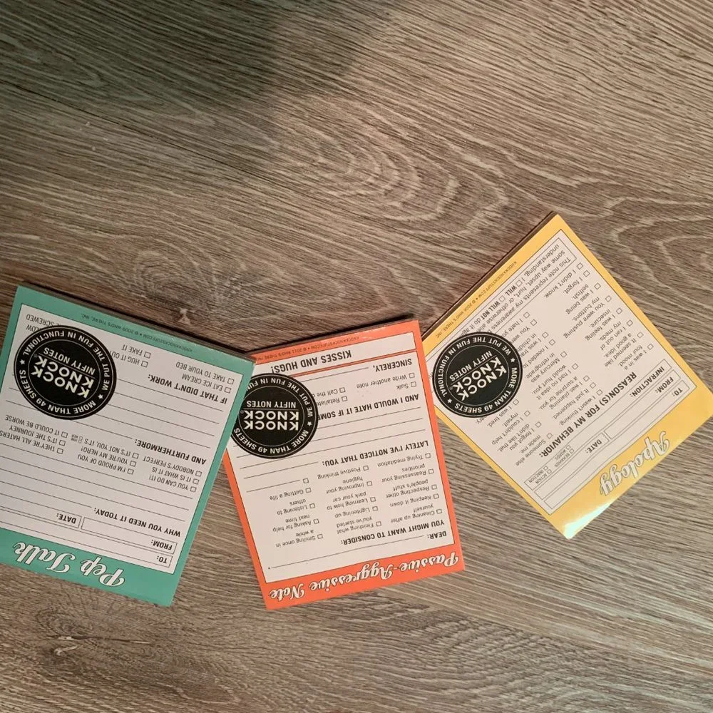 LMT: 3️⃣ Knock Knock Pads Notepads